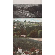 Nailsworth Rockness Hill Hartley Bridge Aerial 3x Vintage Postcard