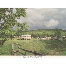 Ogofau Gold Mines Dyfed Wales 1980s Caravan Club Postcard