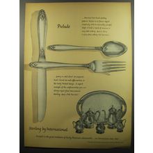 1953 International Prelude Sterling Silverware Advertisement
