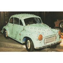 Morris Minor Vintage Classic Car by Bob Booker Postcard