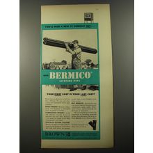 1954 Brown Company Bermico Pipe Ad - You'll need a new TV someday