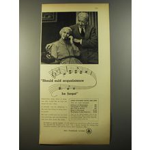 1954 Bell Telephone System Ad - Should auld acquaintance be forgot