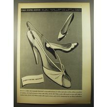 1954 Saks Fifth Avenue Shoes Ad - As S.F.A. sees the summer Fenton