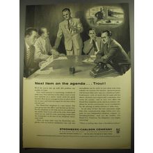 1956 Stromberg-Carlson Hands-Free Telephone Ad - Next item on the agenda