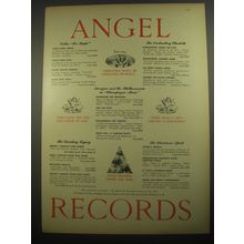 1956 Angel Records Ad - Christmas won't be Christmas without