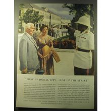 1960 First National City Trust Ad - First National City.. Just up the street!