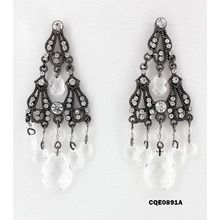 HP Filigree W/Tear Drop Beads Earring - ER-CQE0891A