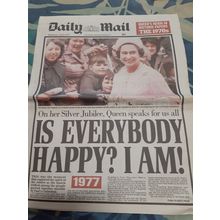 newspaper souvenir june 8 1977 queen silver jubilee