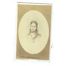 Victorian cdv photo portrait young woman Neath photographer