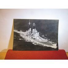 H.M.S. VANGUARD unused card National Maritime Museum no 218 =