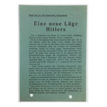 WW2 Soviet/Russian Air Drop Propaganda Leaflet. - No code [571]. - 1941.