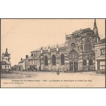 La Chapelle du Saint-Esprit et l'Hôtel-de-Ville, Rue, c.1910s - Poclet CPA