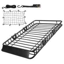 Pack of 2] 63x39x6.3in Universal Roof Rack Cargo Carrier Car Top Luggage Hol...