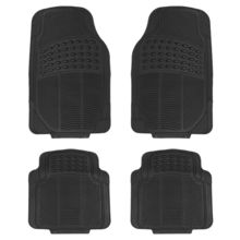Pack of 2] 4Pcs Automotive Floor Mats Front and Rear PVC Rubber Floor Mats H...