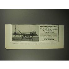 1911 R.H. Staley Tamping Machine Ad!