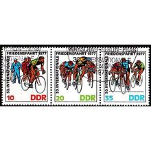 GERMANY DDR [1977] MiNr 2216-18 WZd346 ( O/used ) Sport
