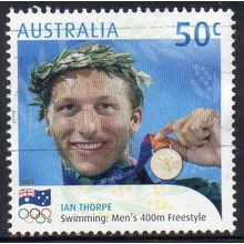 Australia 2004 Olympic Gold Medal Winners - Ian Thorpe, Men's 400m F/S 50c Used