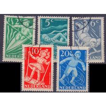 NIEDERLANDE NETHERLANDS [1948] MiNr 0511-15 ( O/used )