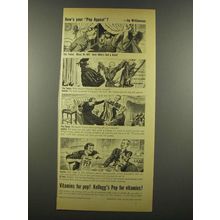 1940 Kellogg's Pep Cereal Ad - How's Your Pep Appeal