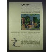1940 De Beers Diamond Ad - Art by Raoul Dufy
