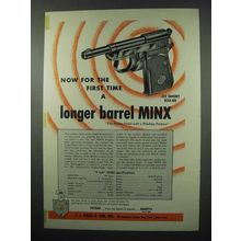 1953 Beretta Minx Pistol Ad - A Long Barrel