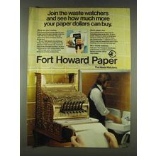 1978 Fort Howard Paper Ad - Join Waste Watchers