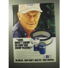 1987 AC-Delco Parts Ad - Chuck Yeager - Cars Aren't Cheap