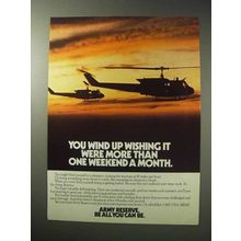 1986 U.S. Army Reserve Ad - Wishing It Were More