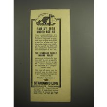 1948 Standard Life Assurance Ad - Family men under age 45