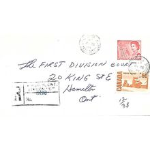 Canada #EN84 Elizabeth II Centennial Postal Envelope USED 1967 REGISTERED