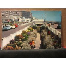 SUNKEN GARDENS, HASTINGS, SUSSEX. used postcard Colourmaster 1980 pm =