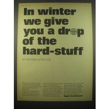 1966 Regent Oil Ad - In winter we give you a drop of the hard-stuff