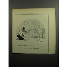 1951 American Airlines Ad - Cartoon by Sam Cobean - Mirage