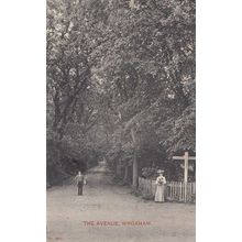 The Avenue Wroxham Romance On Street & Local Postmark Antique Postcard