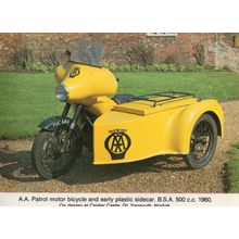 AA Patrol Motorcycle Bike Cycle Great Yarmouth Norfolk Postcard