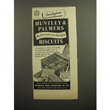 1952 Huntley & Palmers Biscuits Ad - From England