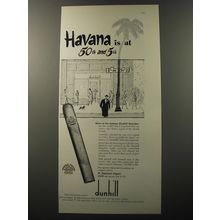 1953 Dunhill Cigars Advertisement - Havana is at 50th and 5th