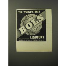 1953 Bols Liqueurs Ad - The world's best