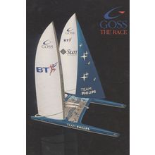Pete Goss Yachtsman Team Philips Boat Race Advertising Postcard