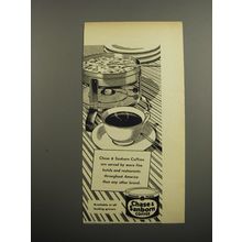 1955 Chase & Sanborn Coffee Ad - Served by more Fine Hotels