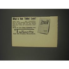 1956 Talbots Fashion Ad - What is that Talbot look?