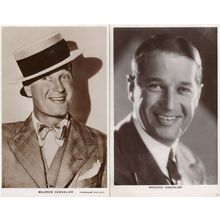 Maurice Chevalier Paramount Film & Picturegoer 2x Real Photo Postcard s