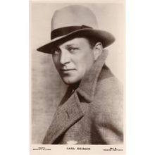 Carl Brisson Beagles Rare Real Photo Film Actor Postcard