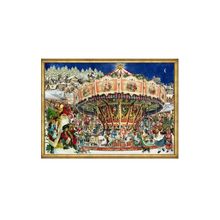 ADV780 - Sellmer Advent - Victorian style Carousel at Christmas - 10.5"H x 14...