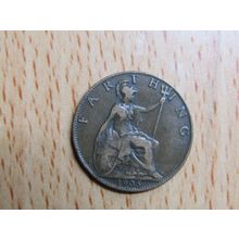 GB 1905 Edward VII Farthing Coin