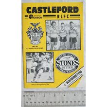 1987 programme Castleford v. Warrington