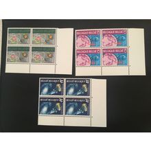 ICOLLECTZONE Belgium 1111-1114 Corner Blocks VF Nh
