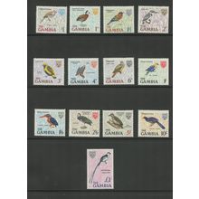 Gambia 215-227, 1966 Birds, VF, MNH (GAM484)