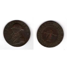Great Britain. Lackington Allen & Co Bookseller Halfpenny 1794. dy17617