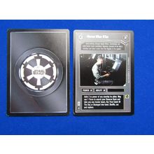 Star Wars 1997 Dagobah Decipher CCG B/B Card Warrant Officer M`Kae DS